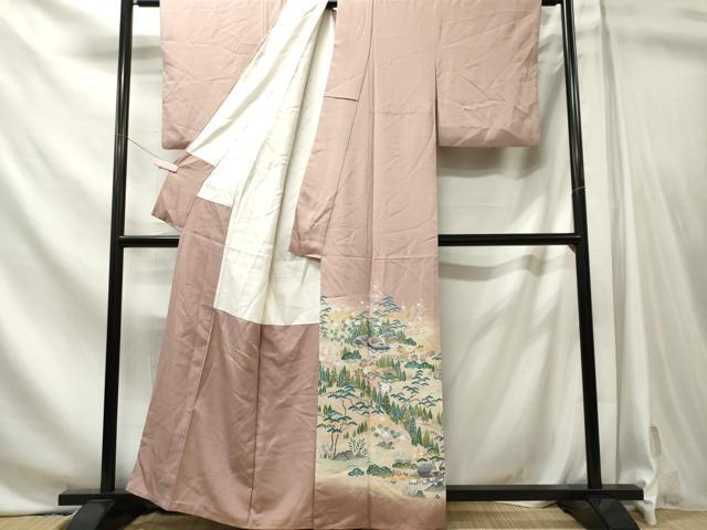 平和屋着物■豪華色留袖　風景文　正絹　逸品　CABL5750oy