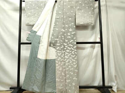 平和屋着物■訪問着　舞扇面文　正絹　逸品　CABL5752oy