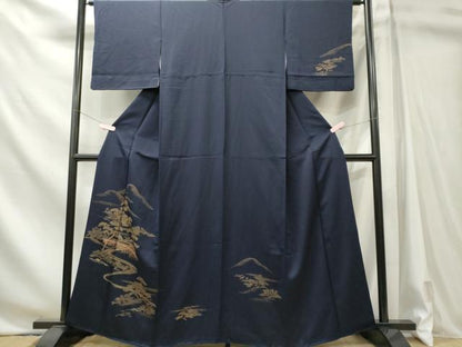 平和屋着物■訪問着　遠山風景文　金彩　正絹　逸品　CABL5755oy