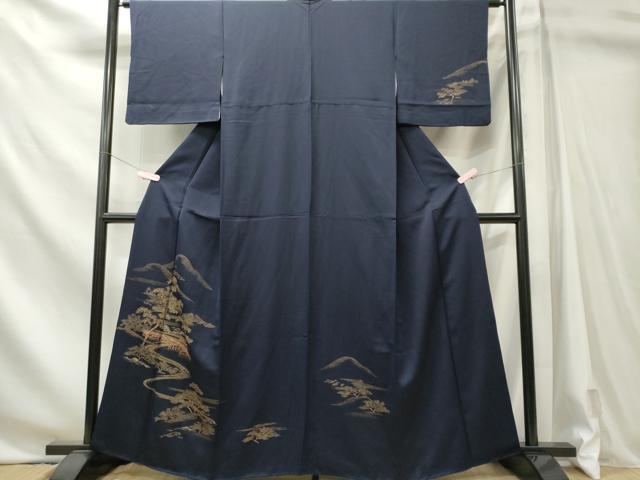 平和屋着物■訪問着　遠山風景文　金彩　正絹　逸品　CABL5755oy