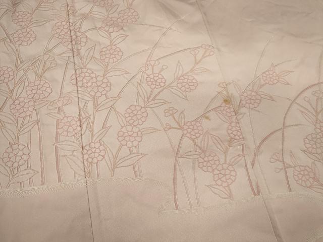 平和屋着物■中国三大刺繍　相良刺繍　色留袖　草花文　正絹　逸品　CABL5756ou