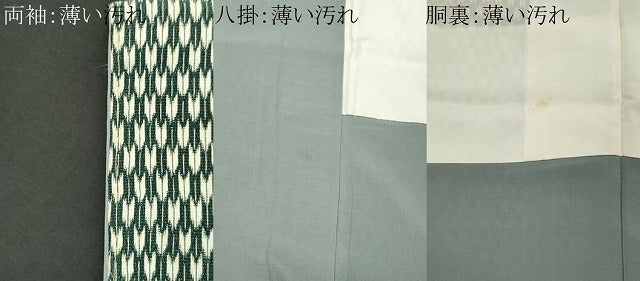 平和屋着物■上質な小紋　矢羽文様　正絹　逸品　CABL5759ou