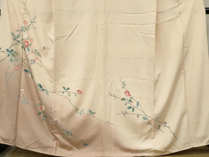 平和屋着物■訪問着　友禅　枝葉花文　反端付き　正絹　逸品　未使用　CABL5761ou