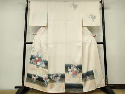 平和屋着物■訪問着　花籠文　暈し染め　正絹　逸品　CABL5763ou