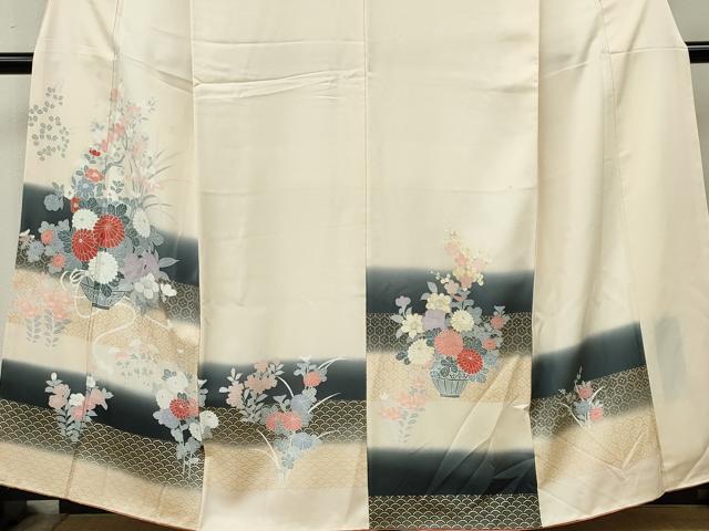 平和屋着物■訪問着　花籠文　暈し染め　正絹　逸品　CABL5763ou