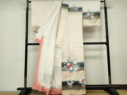 平和屋着物■訪問着　花籠文　暈し染め　正絹　逸品　CABL5763ou