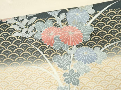 平和屋着物■訪問着　花籠文　暈し染め　正絹　逸品　CABL5763ou