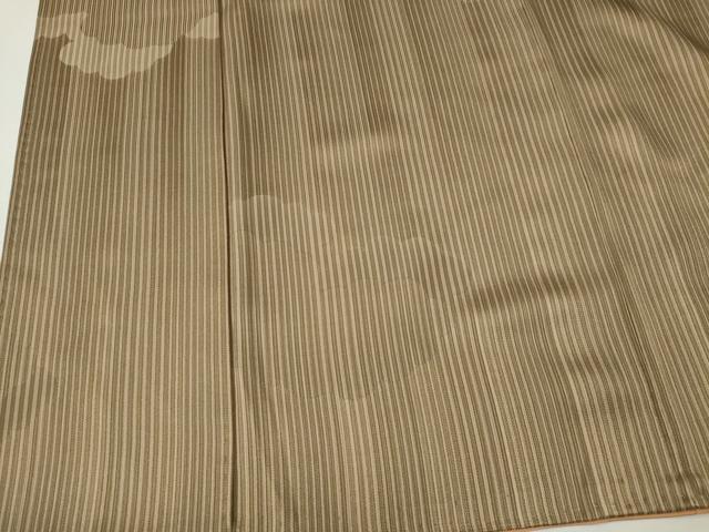 平和屋着物■上質な小紋　縞　雲取り地紋　正絹　逸品　CABL5766ou
