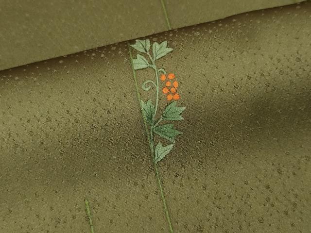 平和屋着物■訪問着　草花文　大丸扱い　ロング丈　正絹　逸品　CABL5769ou