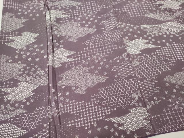 平和屋着物■上質な小紋　吉祥花文　正絹　逸品　CABL5771ou