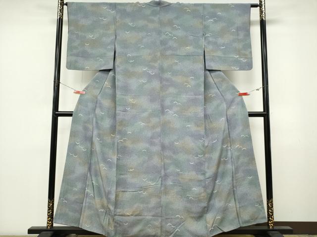 平和屋着物■上質な小紋　霞雪芝文　金彩　正絹　逸品　CABL5773ou