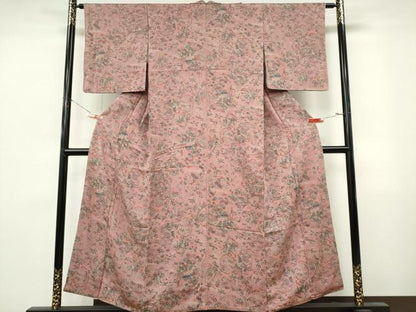 平和屋着物■上質な小紋　作家物　風景草花文　正絹　逸品　CABL5776ou