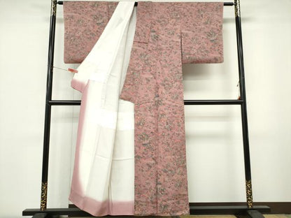 平和屋着物■上質な小紋　作家物　風景草花文　正絹　逸品　CABL5776ou