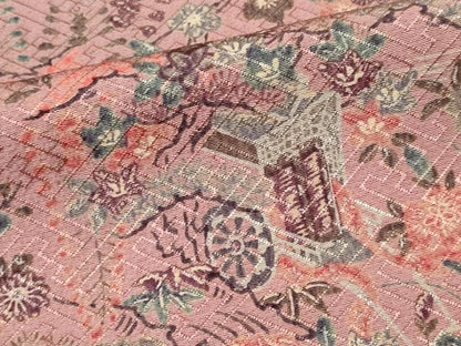 平和屋着物■上質な小紋　作家物　風景草花文　正絹　逸品　CABL5776ou