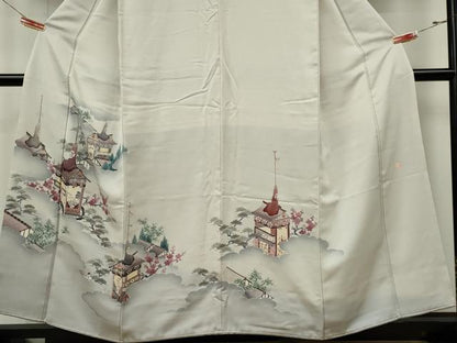 平和屋着物■豪華色留袖　作家物　草花風景文　暈し染め　正絹　逸品　CABL5777ou