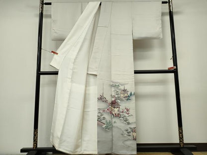 平和屋着物■豪華色留袖　作家物　草花風景文　暈し染め　正絹　逸品　CABL5777ou