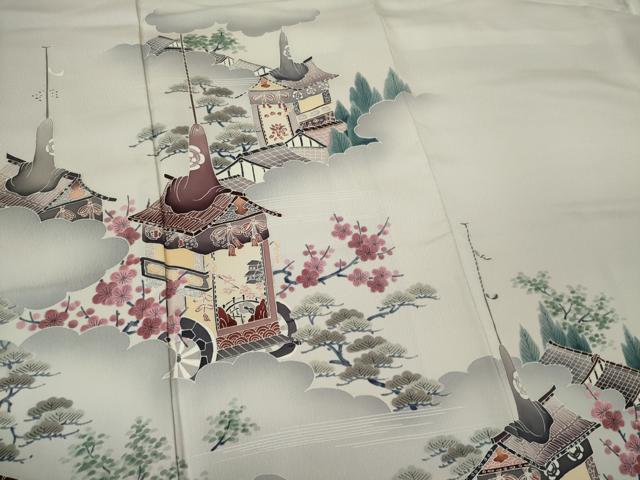 平和屋着物■豪華色留袖　作家物　草花風景文　暈し染め　正絹　逸品　CABL5777ou