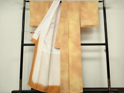 平和屋着物■上質な小紋　霞文　流水地紋　正絹　逸品　CABL5781ou