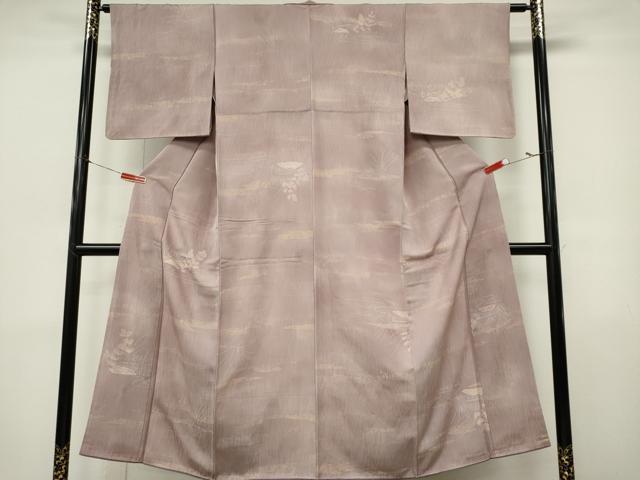 平和屋着物■上質な小紋　流水草木文　正絹　逸品　CABL5782ou