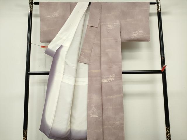 平和屋着物■上質な小紋　流水草木文　正絹　逸品　CABL5782ou