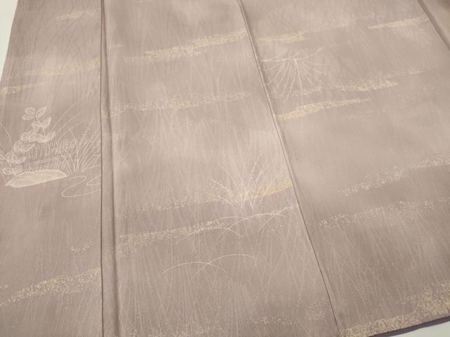平和屋着物■上質な小紋　流水草木文　正絹　逸品　CABL5782ou