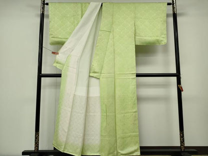平和屋着物■上質な小紋　霞文　青海波地紋　暈し染め　正絹　逸品　CABL5783ou
