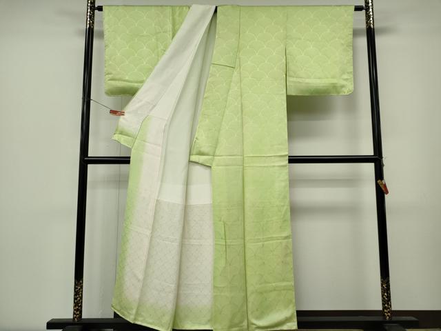 平和屋着物■上質な小紋　霞文　青海波地紋　暈し染め　正絹　逸品　CABL5783ou