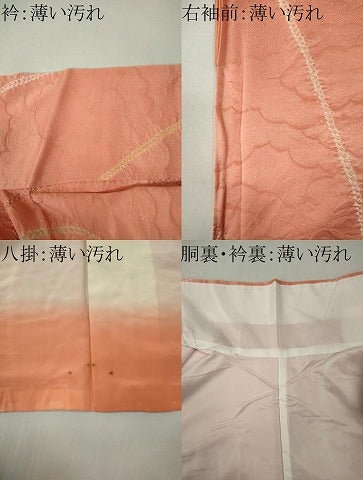 平和屋着物■上質な小紋　絞り　流線文　雲取り地紋　正絹　逸品　CABL5794ou