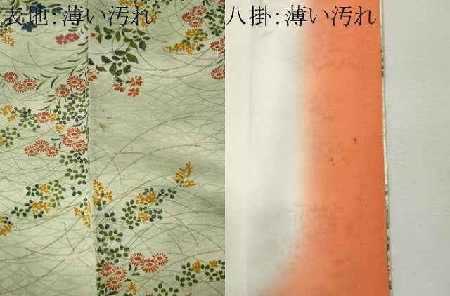 平和屋着物■上質な小紋　草花文　暈し染め　正絹　逸品　CABL5795ou