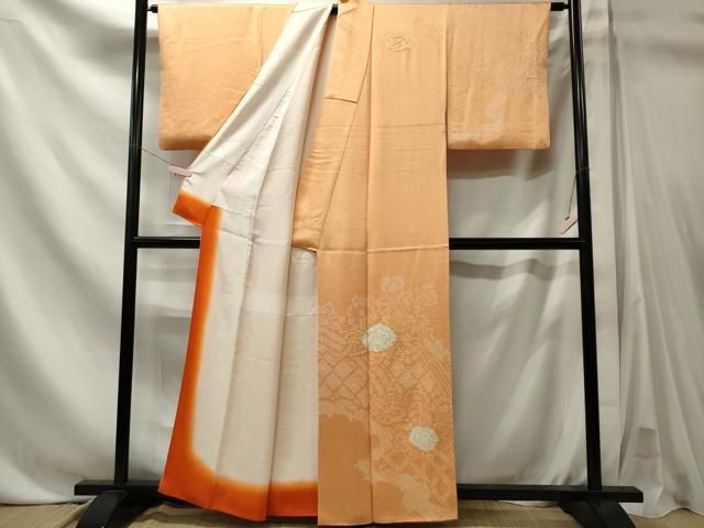 平和屋着物■訪問着　籬花文　正絹　逸品　CABL5841ou