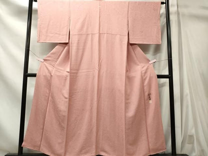 平和屋着物■上質な色無地　草花丸地紋　虹色　鈴乃屋扱い　正絹　逸品　CABL5852ou