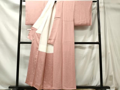 平和屋着物■上質な色無地　草花丸地紋　虹色　鈴乃屋扱い　正絹　逸品　CABL5852ou