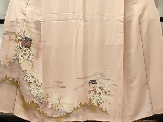 平和屋着物■訪問着　風景文　暈し染め　金彩　正絹　逸品　CABL5853ou