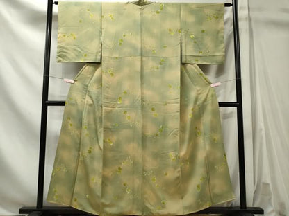 平和屋着物■上質な小紋　草花文　暈し染め　正絹　逸品　CABL5858ou
