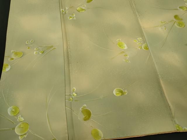 平和屋着物■上質な小紋　草花文　暈し染め　正絹　逸品　CABL5858ou