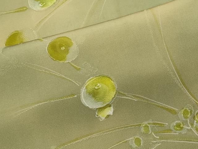 平和屋着物■上質な小紋　草花文　暈し染め　正絹　逸品　CABL5858ou