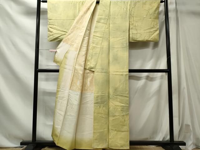 平和屋着物■上質な小紋　霞枝梅地紋　暈し染め　正絹　逸品　CABL5873ou
