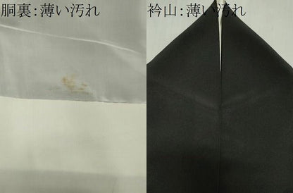 平和屋着物■豪華黒留袖　飛鶴文　暈し染め　金銀彩　正絹　逸品　CABL5887ou