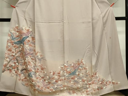 平和屋着物■豪華色留袖　作家物　飛鶴枝花文　金彩　正絹　逸品　CABL5889ou