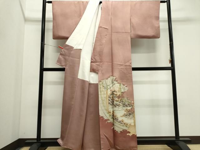 平和屋着物■豪華色留袖　作家物　風景文　暈し染め　正絹　逸品　CABL5893ou