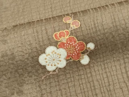 平和屋着物■上質な小紋　舞花文　金彩　正絹　逸品　CABL5904ou