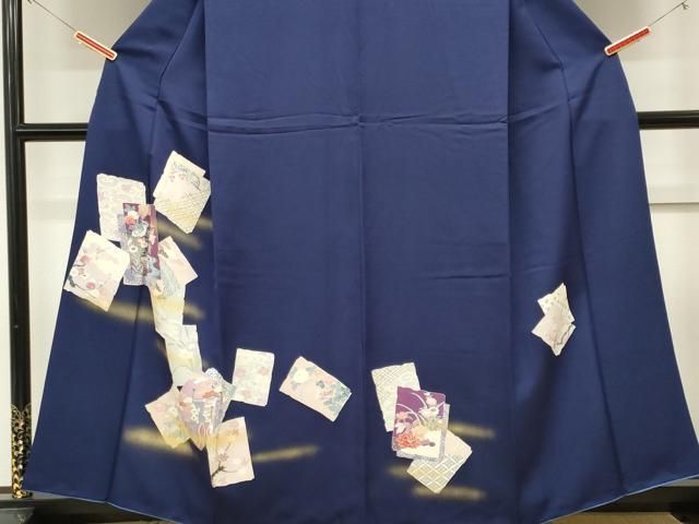 平和屋着物■訪問着　破れ色紙重ね花鳥文　金彩　正絹　逸品　CABL5944ou
