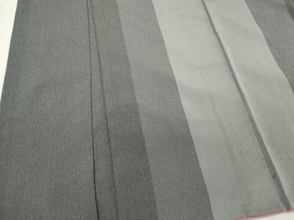 平和屋着物■上質な紬　縞　正絹　逸品　CABL5947ou