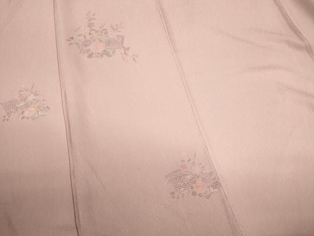 平和屋着物■中国三大刺繍　スワトウ刺繍　色留袖　地紙草花文　暈し染め　正絹　逸品　CABL5952ou