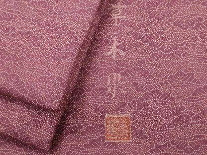 平和屋着物■江戸小紋　作家物　松　正絹　逸品　CABL5959ou
