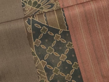 平和屋着物■本場大島紬　縞　吉祥文　証紙付き　正絹　逸品　CABL5973ou