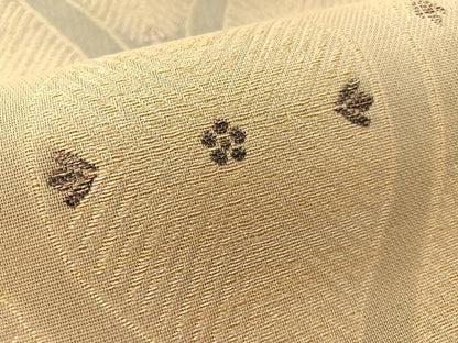 平和屋着物●両面　六通柄袋帯　立涌花松葉　金糸　正絹　逸品　未使用　CABL6001vp