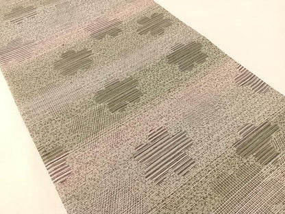 平和屋着物●両面　六通柄袋帯　立涌花松葉　金糸　正絹　逸品　未使用　CABL6001vp