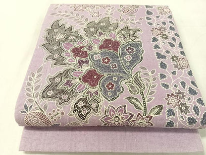 平和屋着物●両面　全通柄　京袋帯　紬地　更紗文　正絹　逸品　CABL6006vp