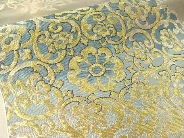 平和屋着物●西陣　川島織物　六通柄　本袋帯　正倉院鳳凰花文　金銀糸　引箔　正絹　逸品　CABL6012vp
